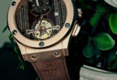 Hublot Gold-Tone Skeleton Watch