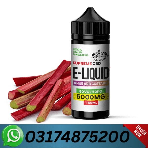 CBD E-Liquid 10000MG Rhubarb Custard Price In Pakistan – 03174875200