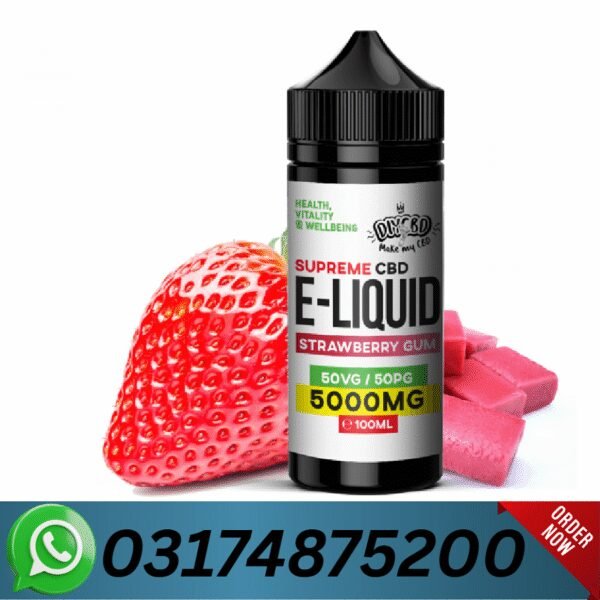 CBD E-Liquid 10000MG Strawberry Gum Price In Bahawalpur – 03174875200