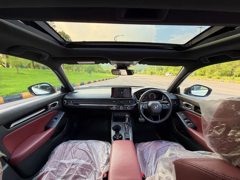 2024 White Honda Civic RS for Sale in Pakistan – Burgundy Interior