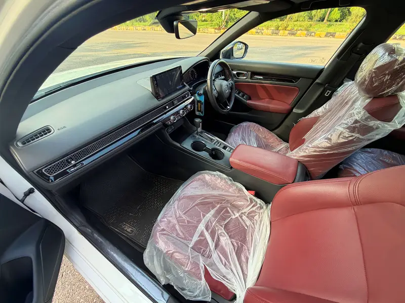 2024 White Honda Civic RS for Sale in Pakistan – Burgundy Interior